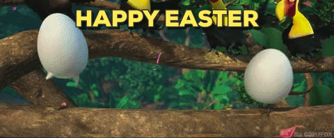 Veselý GIF obrázok k Veľkej noci.
