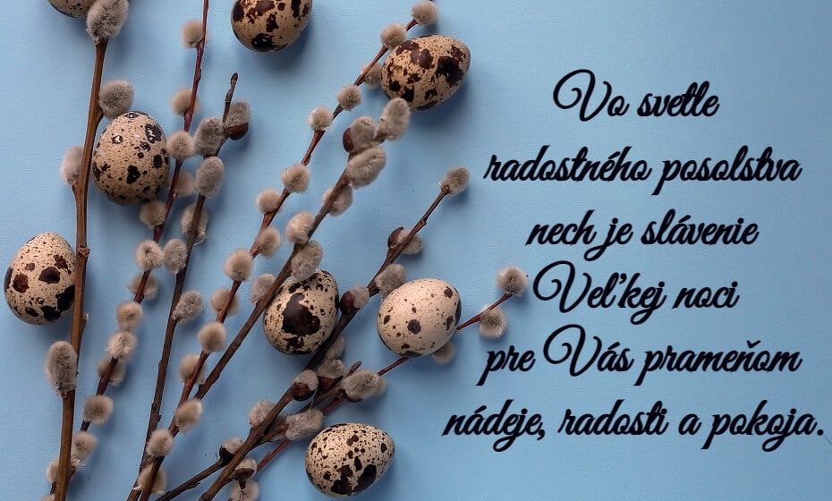 Prianie krásnej Veľkej noci slovensky.
